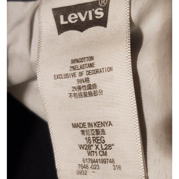 Levi's Levi Strauss & Co. Black Denim Jeans Pants | Women's 16 28 x 28 Pre-owned - Picture 6 of 9